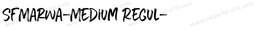 SFMarwa-Medium Regul字体转换